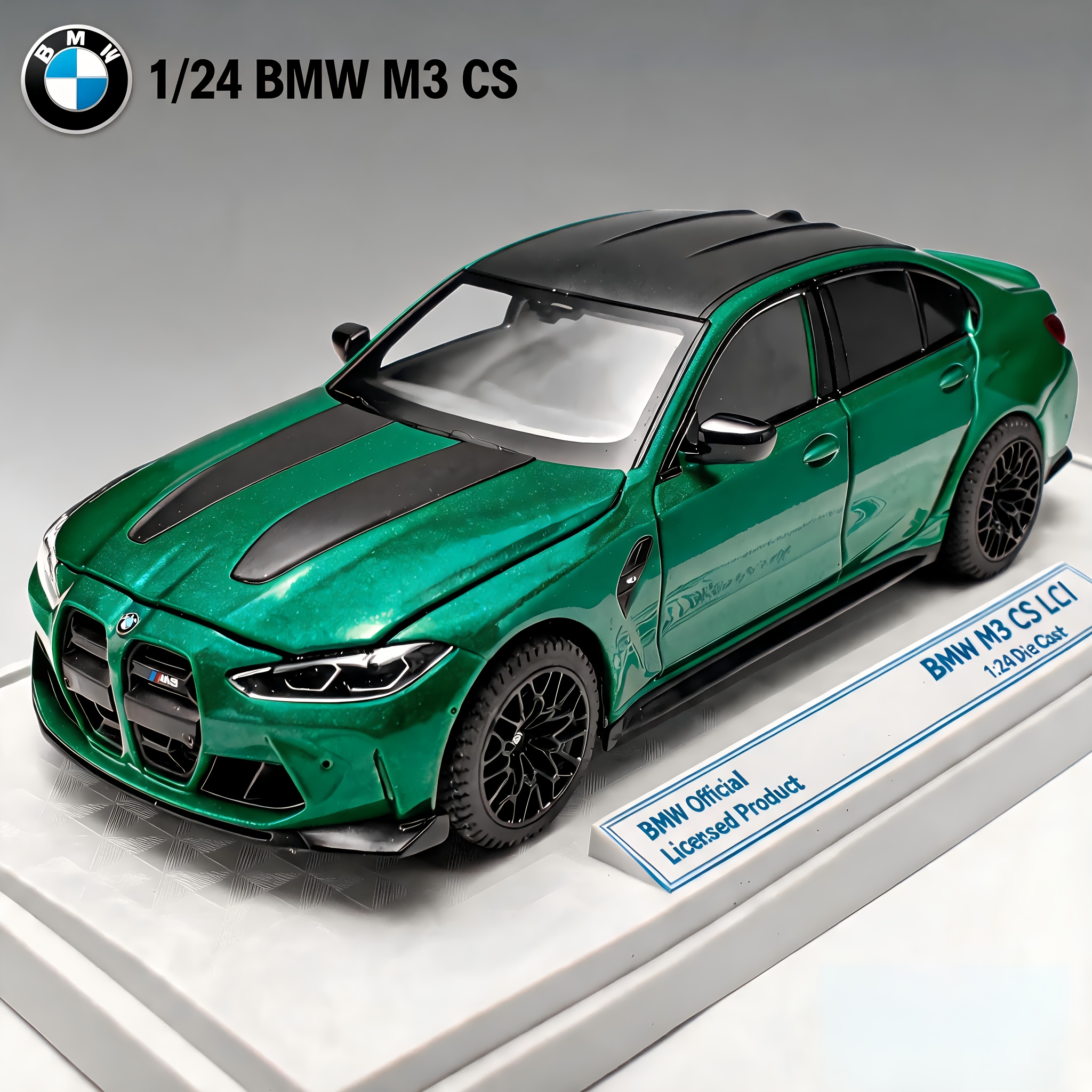 Image of 1:24 M3 Diecast Alloy Car Model, Alloy Restored Static Model, Openable Doors, High Simulation Ornament, Desk Decor, Collectible, Gift For Birthday Housewarming