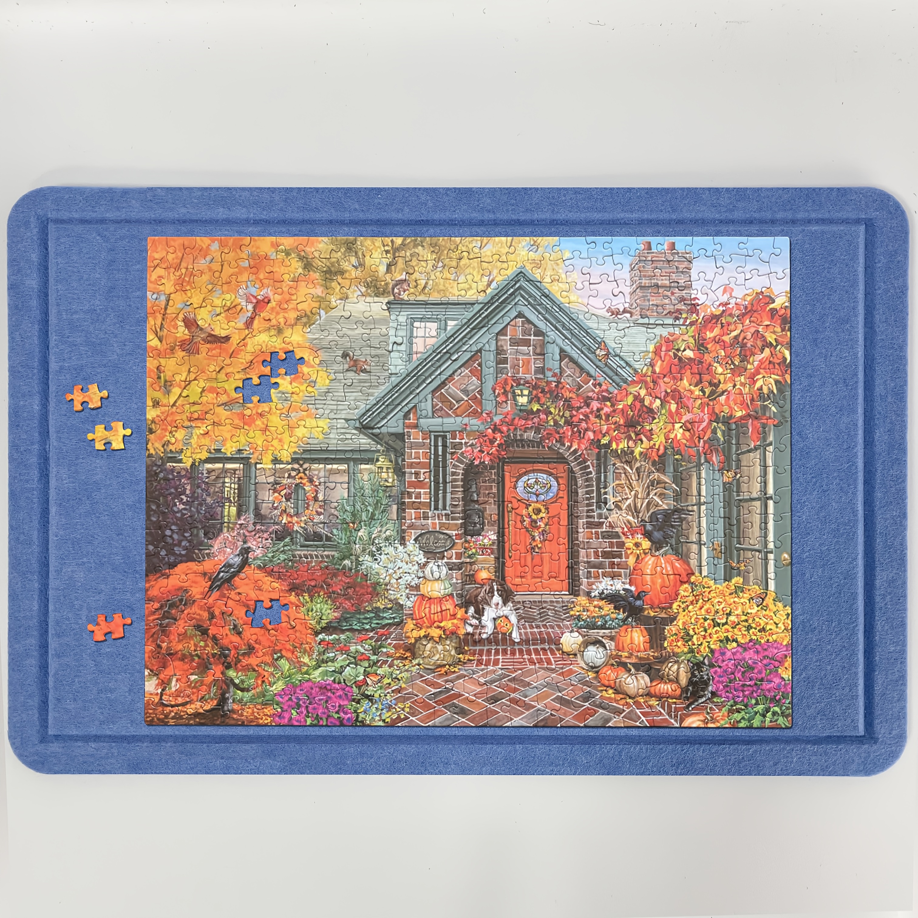 

A Large 31.5x23.6 Inch Rectangular Felt Puzzle Mat, Non-slip Folding Puzzle Board, Portable Lightweight Puzzle Storage System, Can Hold Up To 1,000 Puzzle Pieces