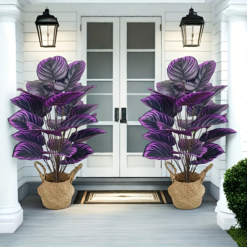 

2pcs Set Of Purple Artificial Plants, 18 30 , And Decor, Decor, Suitable For , , Decor And - Not , Suitable For Christmas, Halloween, Easter, Easter, , Christmas Decor Plants In And