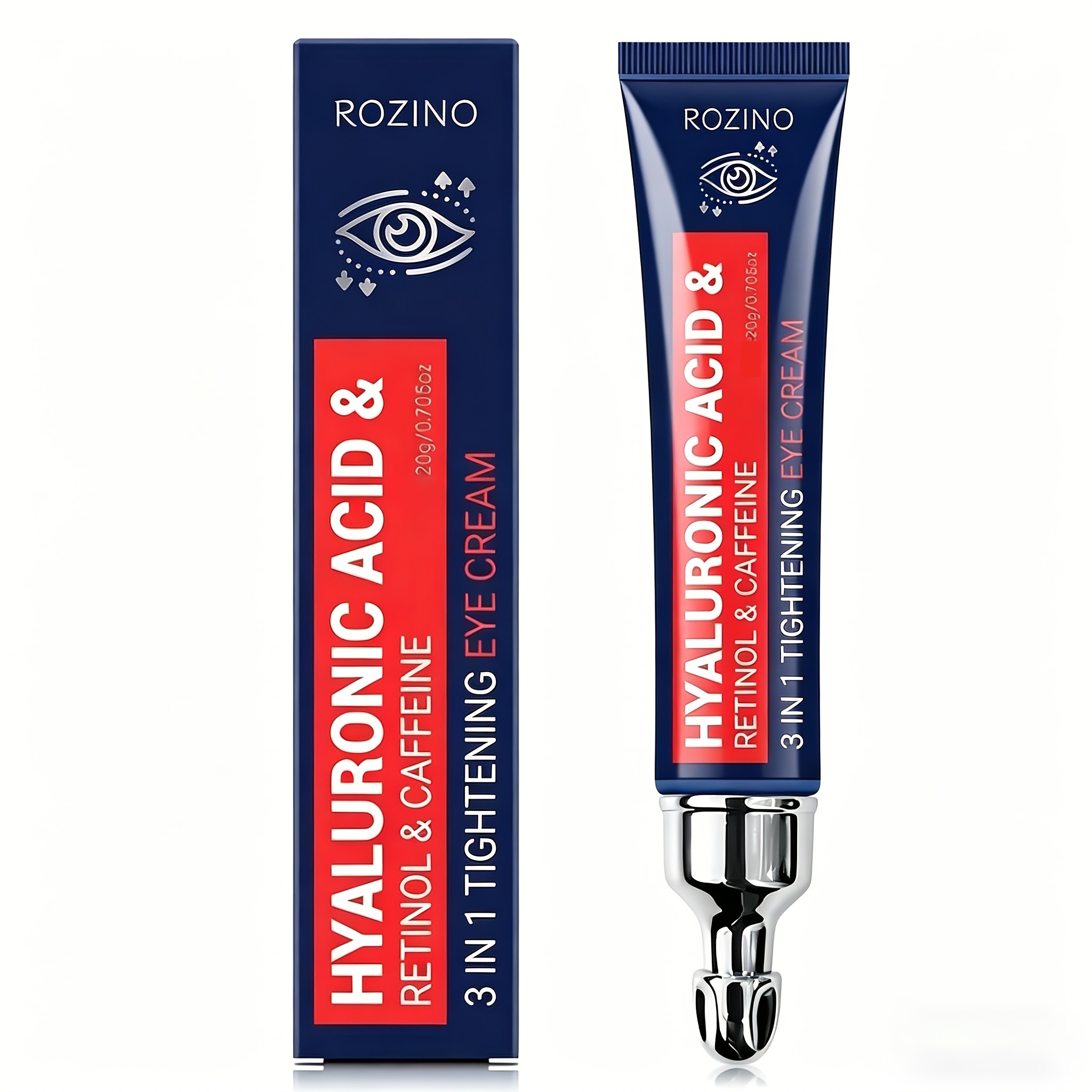 Hyaluronic Acid Retinol And 3-in-1 Firming Eye Cream, Moisturizes And Hydrates, Brightening, Firming, Boost Radiance And Smoothing Skin, Skincare; Make Skin -looking