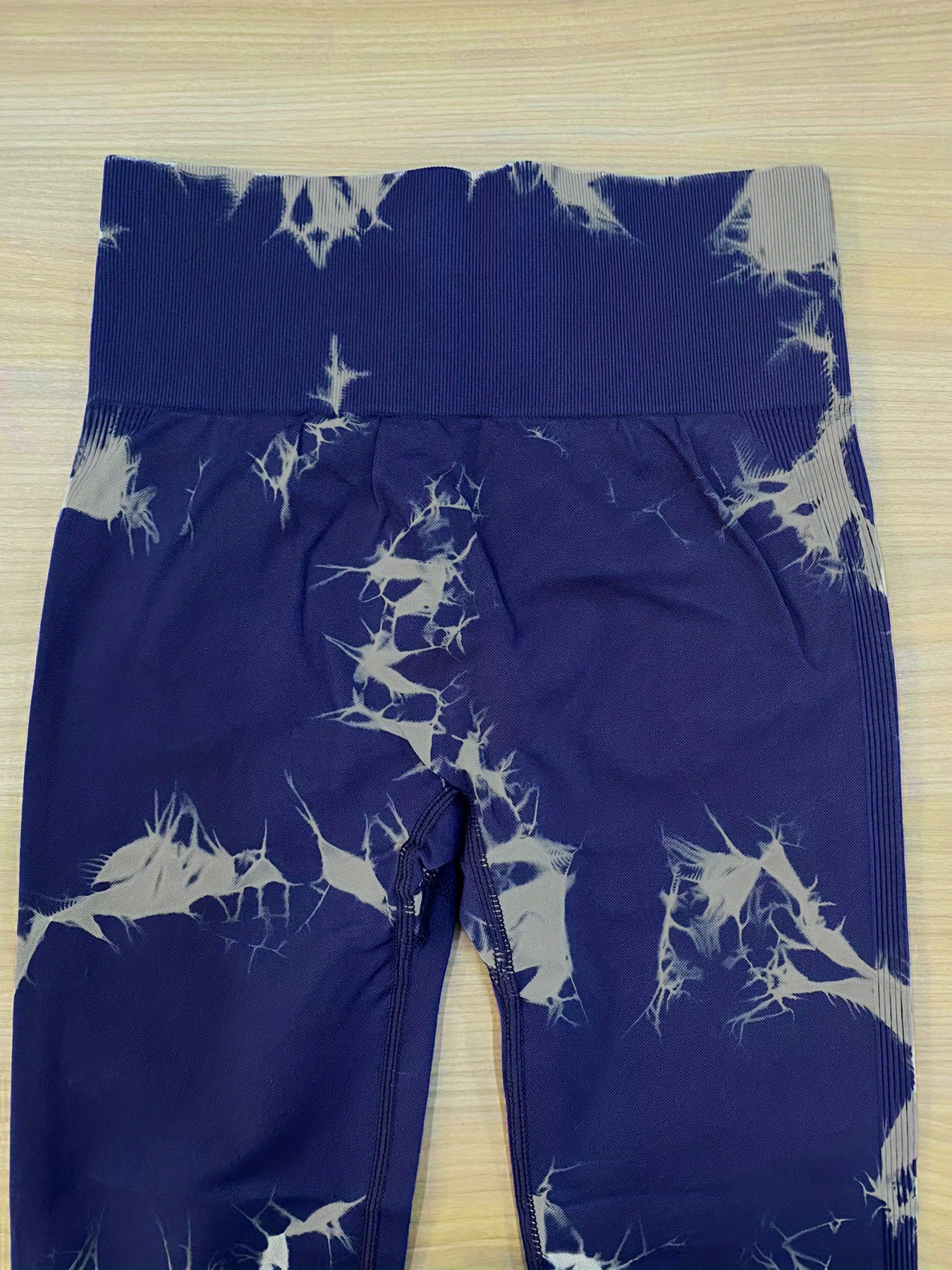 Pantalones De Yoga De Alta Elasticidad Con Estampado Tie Dye