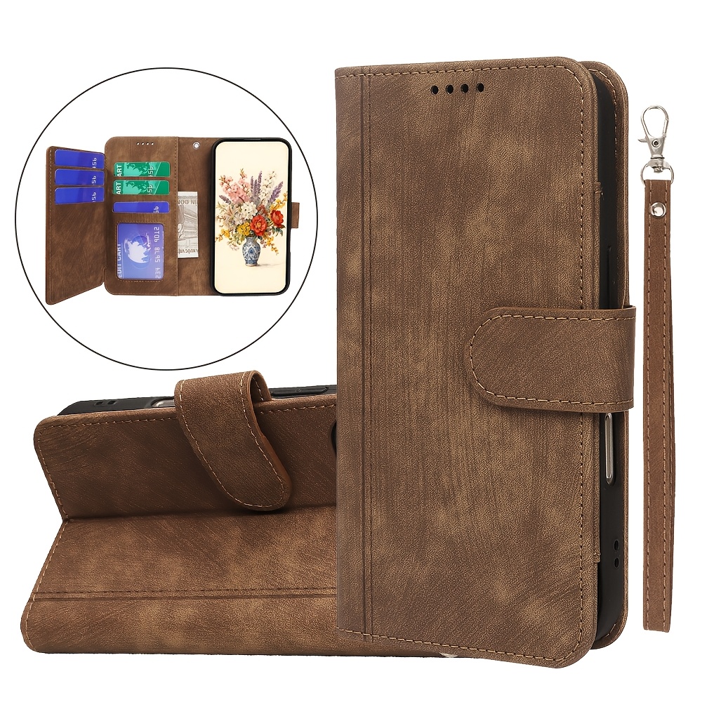 TEMU Phone Case: [compatible With Phone Case]for Galaxy A37 5g, Smooth And Durable, Powerful Security, Card Slots, Bank Card And Id Card, Foldable