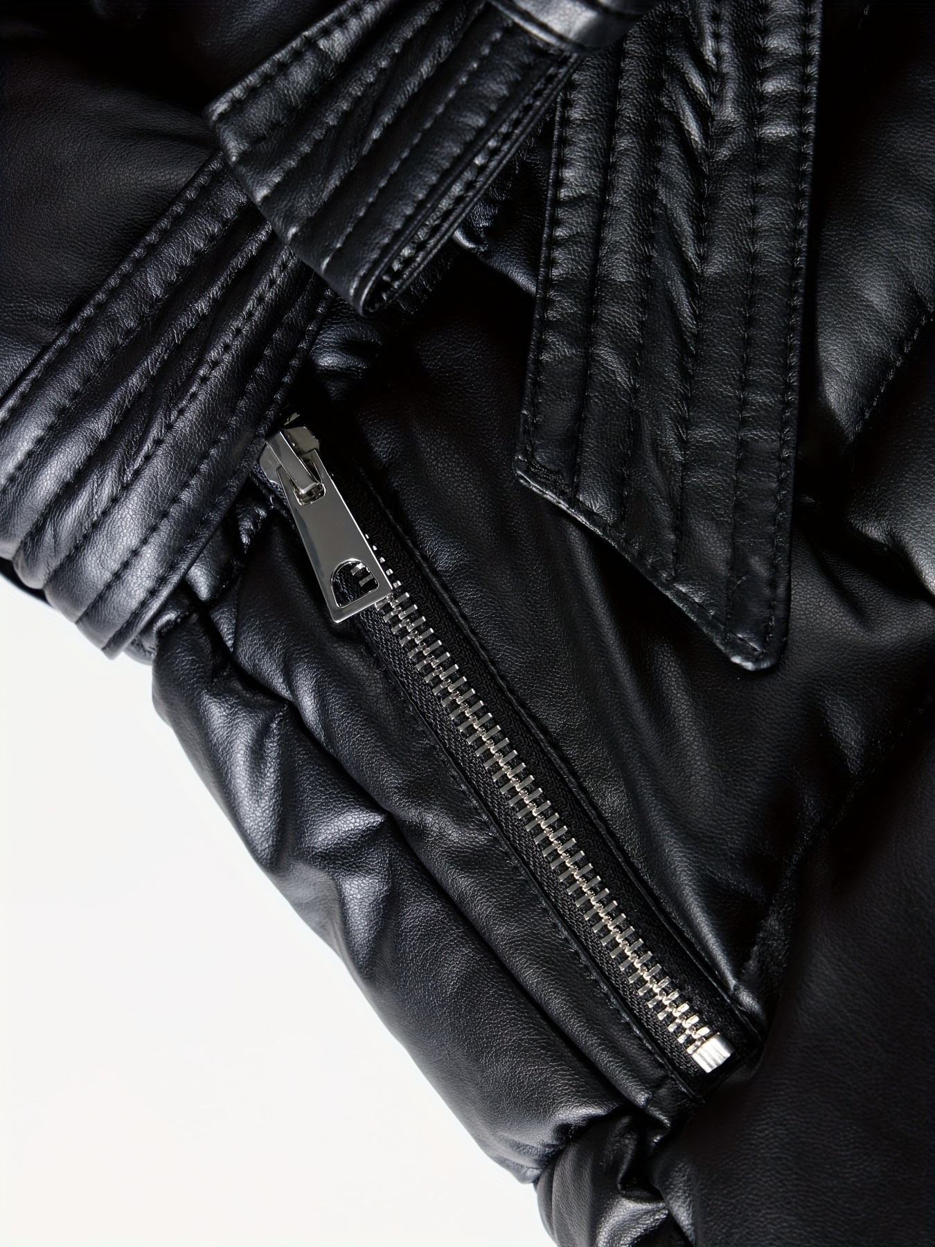 Elegante dames winterjas met faux fur capuchon - Lange mouwen, ceintuur in de taille, effen, gewatteerde jas voor koud weer, comfortabele bovenkleding|Strakke winterjas|Gewatteerde jas