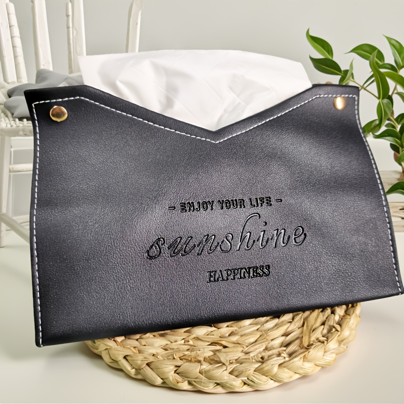 Image of Enlarged Stylish Open Low Necked Tissue Box For Easy Extraction Of Bedroom, Bedroom, Bathroom, Office, Business Hospitality Gifts, Christmas/halloween Gift Decoration