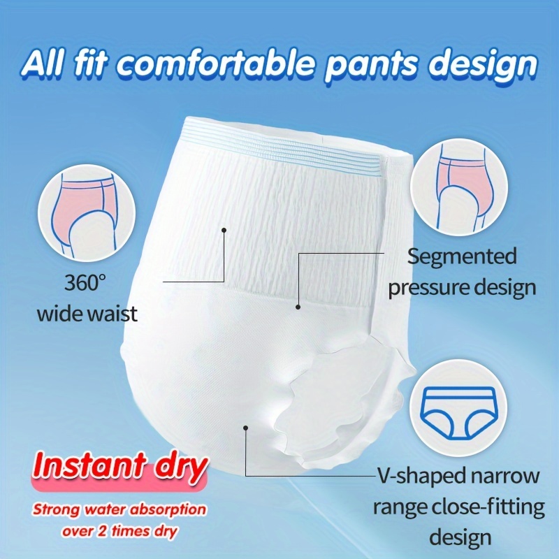 Adult Cloth Diaper Cover for Incontinence Diapers Period Briefs Comfortable