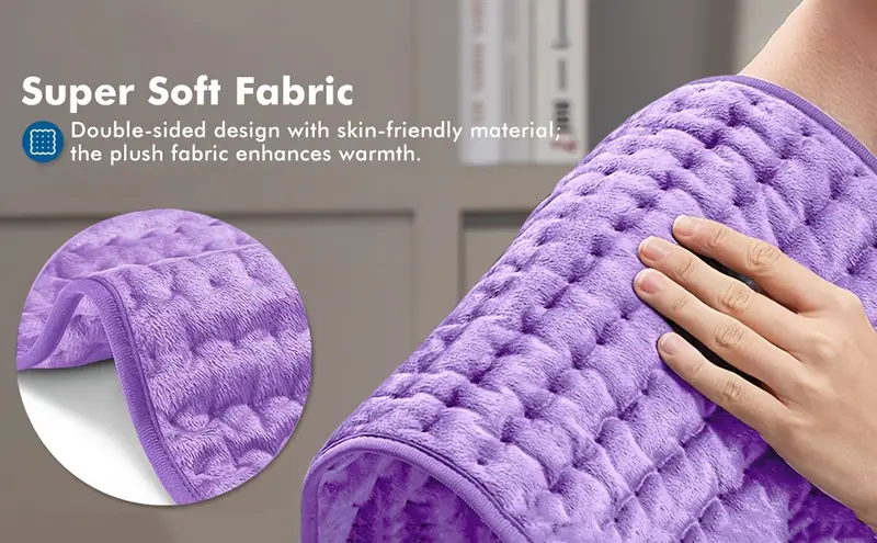 heating pad for back neck and shoulder soft flannel blankets electric blanket with 6 heat settings auto shut off machine washable birthday gifts for women men local warehouse Product details 5