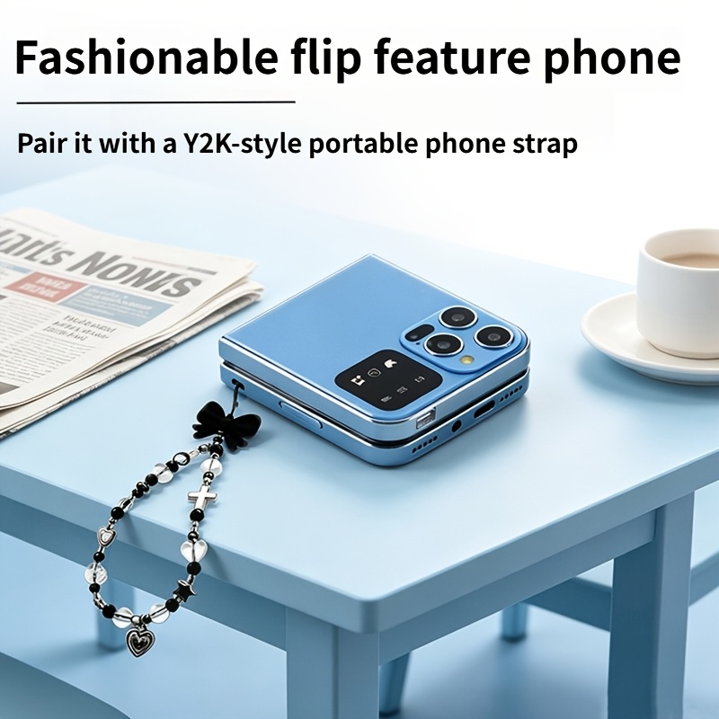 item picture flip 2g mini phone and 1pc cute phone chain unlocked 2      dual standby 1350mah battery for long standby lightweight foldable   multi functional buttons basic call sms mf manual  