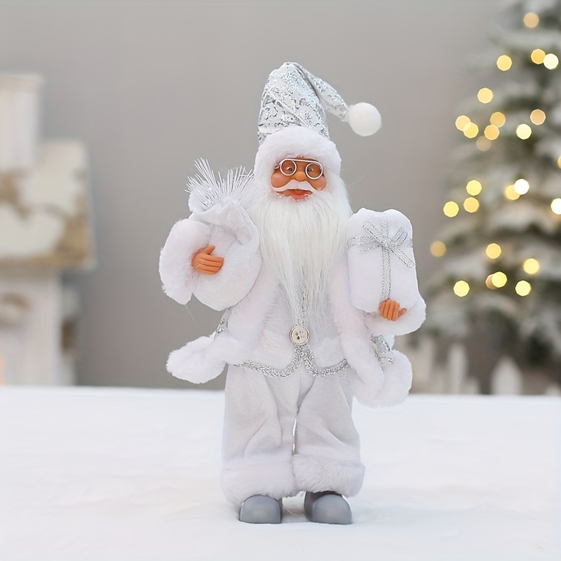 festive 12 inch classic santa claus statue - Temu