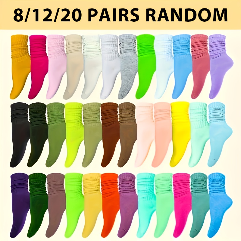 

8/12/20 Multi-specification Women's Mid-calf Socks Socks Soft And Warm Socks Fashionable And Personal Women's Heel Socks