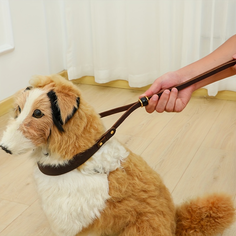 Traffic Dog Leash with Wide Collar, Adjustable Short Traction
