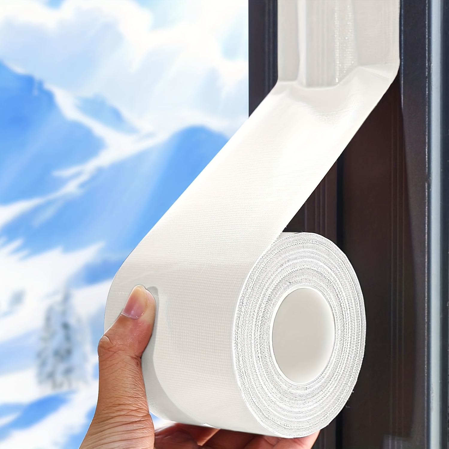 60m Extra Long Heavy Duty Window Seal Tape - Waterproof Pvc Insulating Tape For Air Conditioners, Vents, Ducts, Windows - No Residue, For Home, Office