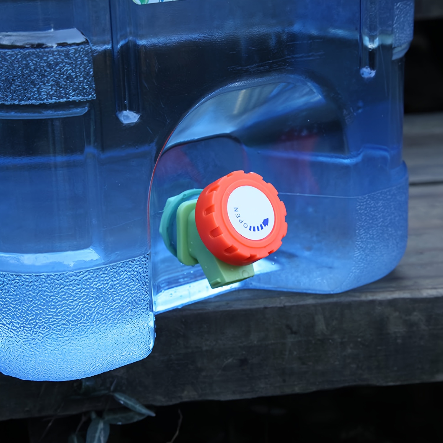 1pc Portable Water Jug with Faucet - Ideal for Camping, Road Trips, Hiking - Pure Mineral Water Storage Container, 0.79-7.39 Gallon, Blue, PE Material, Perfect for Labor Day/Independence Day Outdoor Leisure