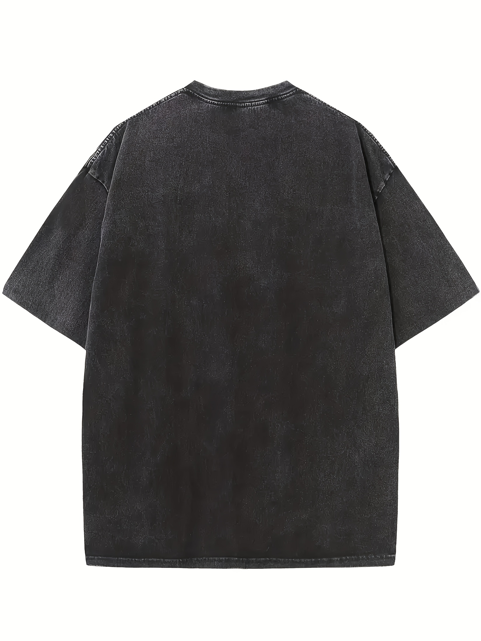 mens heavyweight thick oversized t shirt drop shoulder Temu Bahrain