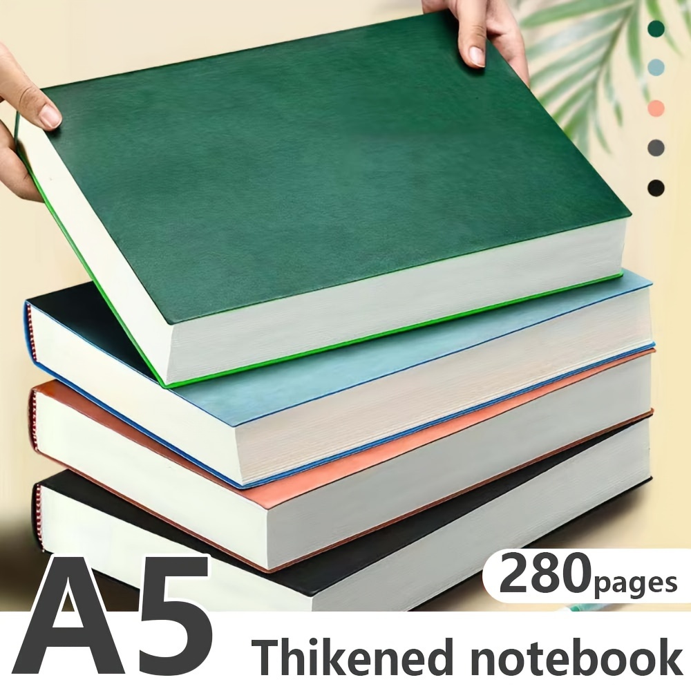 

A5 Hardcover Executive Plain Thickened Notebook, 140 Sheets - Pack Of 1