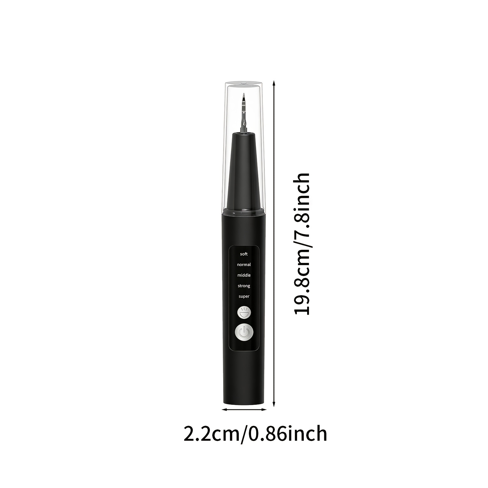Plaque Removal Kit - Electric Tooth Cleaner, with 5-Level Adjustable LED Light, 4pcs Interchangeable Heads And 1pc Oral Mirror, Electric Toothbrush, Holiday Gift for Parents, Gift for Girlfriend