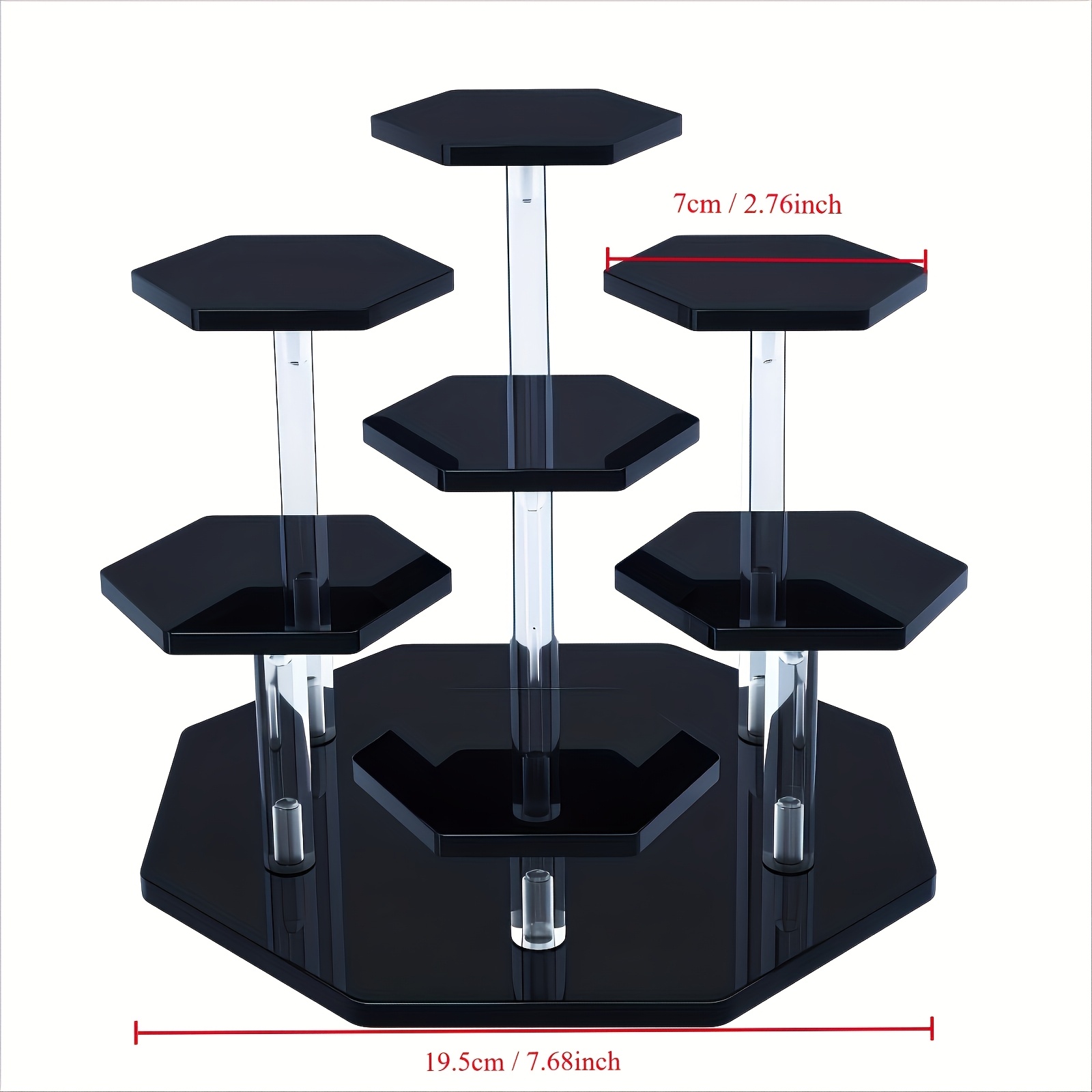 TEMU Acrylic Display Stand For Figures, Collectibles, , Jewelry, Action Figures Collection Organizer Holder, Collectibles Stand, Cosmetic Items