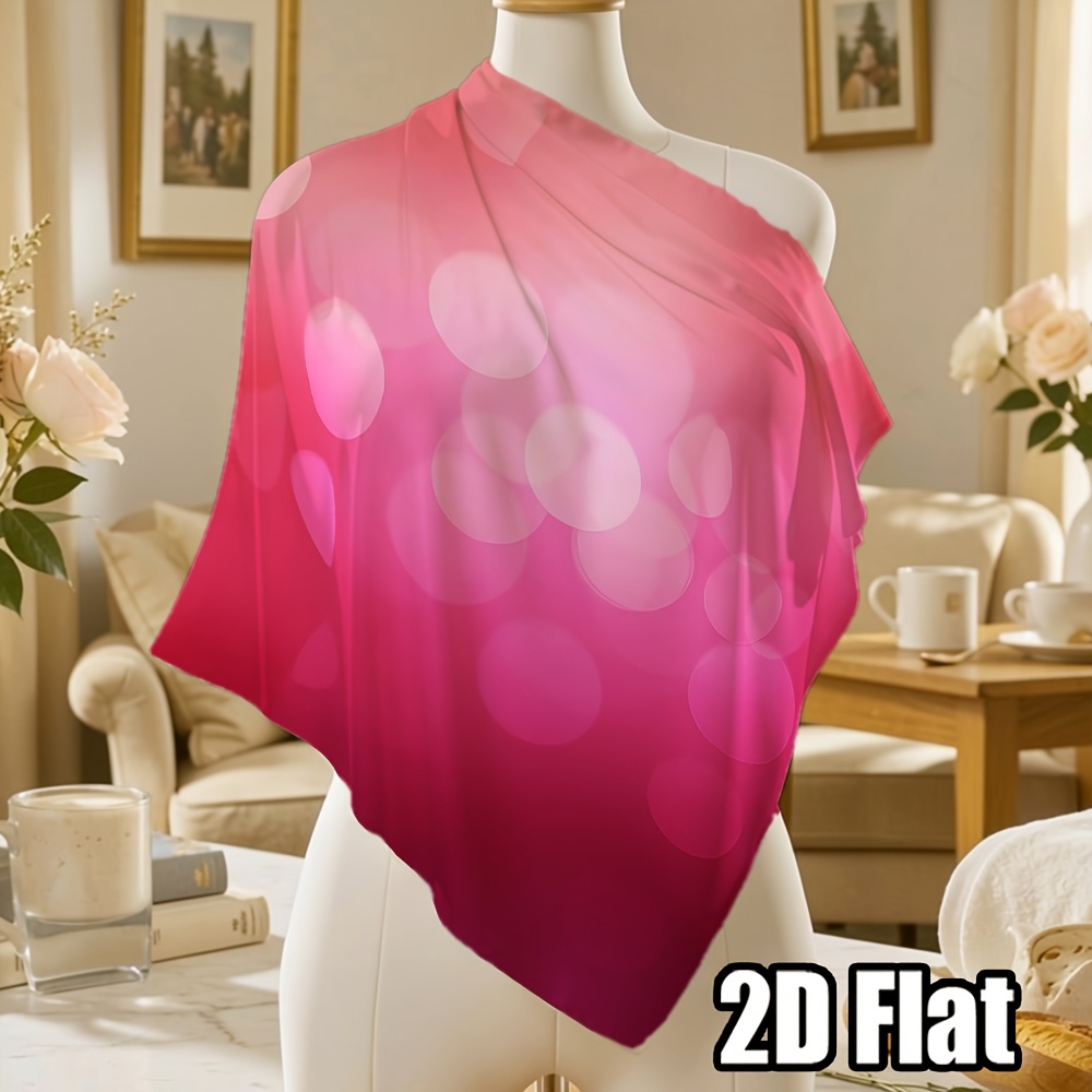 TEMU 2d Flat - A Lightweight And Elegant Polyester Headscarf, Travel And Outdoor Photography, Easy To Care For And Machine Washable, Suitable For