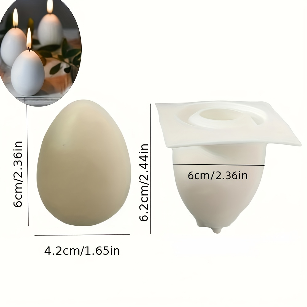 1pc 3d Candle Silicone Mold - Durable, Non-toxic, And Reusable, For Scented Candles And Gypsum Ornaments - Perfect For Easter Decor