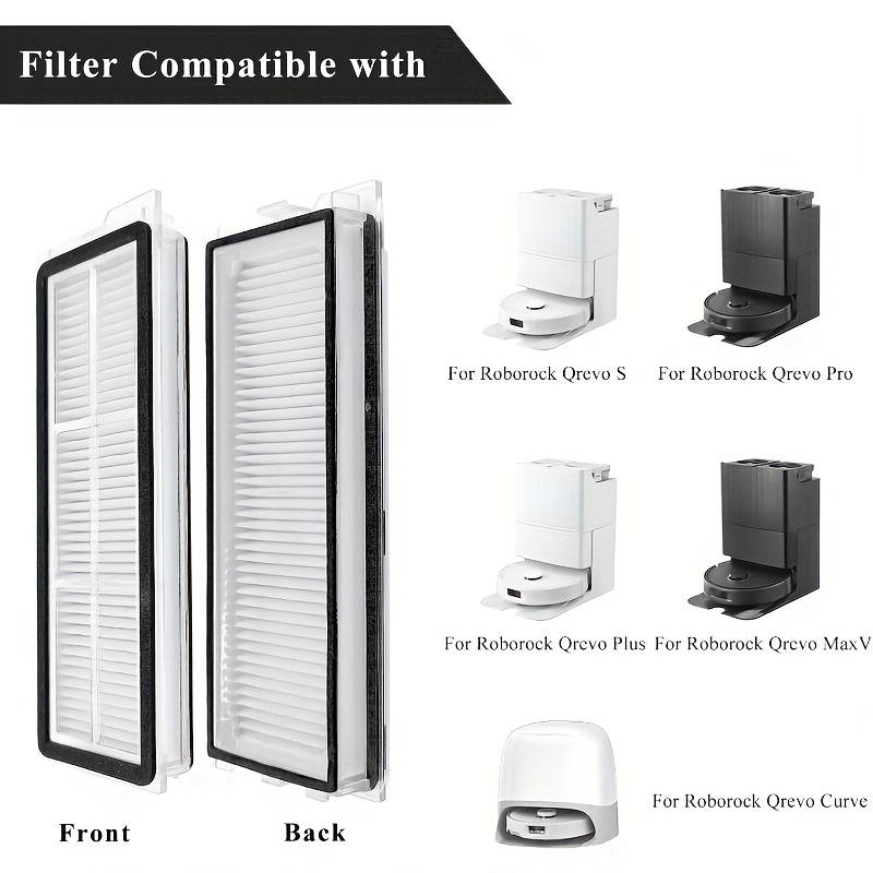 TEMU Compatible Hepa Filter Replacements For S, Curve, Pro, Plus, Maxv, And Edge Robot Vacuums, Includes 2 High- Filters