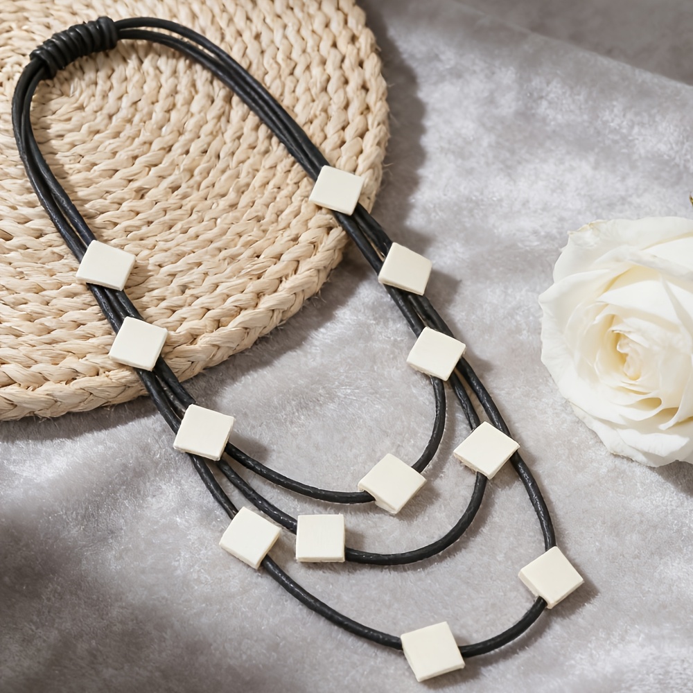 Geometric Multi-layered Accessory Necklace