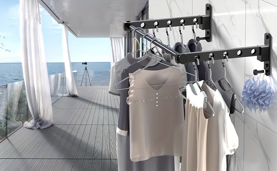 2pcs wall mounted clothes hangers 90 degree foldable Temu