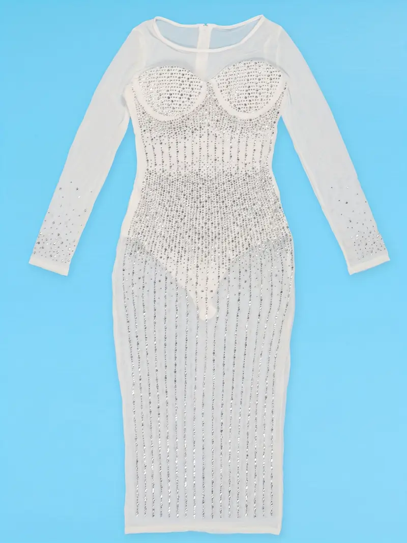 womens mesh mesh long sleeve dress party - Temu womens mesh mesh long sleeve dress party - Temu