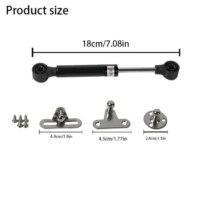 TEMU 2 Sets Of Gas Spring Hinge Brackets, And Use. Suitable For Rv Beds, Storage Doors, Toolboxes, Windows, And Kitchen Cabinet Furniture Lifting