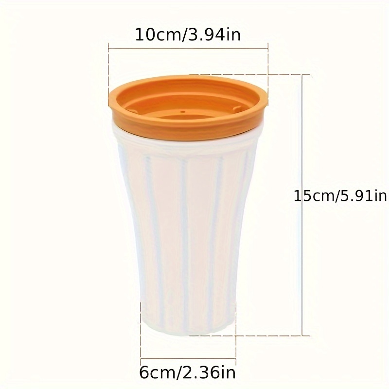 1pc summer silicone ice cube mold cup with lid food grade crushed ice maker for juice and cold drinks reusable and easy squeeze freeze cup details 2