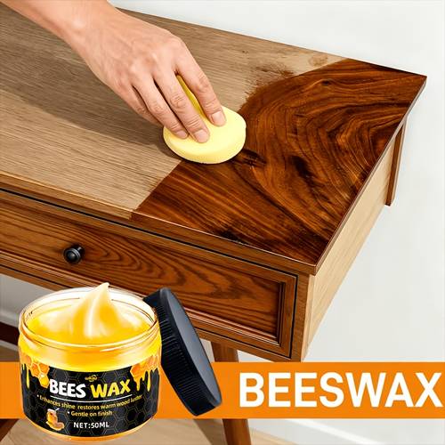 beeswax wood polish with sponge applicator compatible for floors composite boards and types restores wood and polish essential furniture care for and