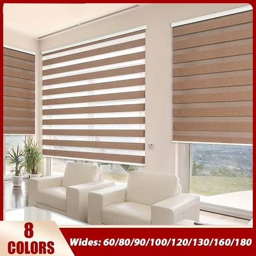 modern korean blackout blinds venetians duo roller curtain for window bed room office decoration