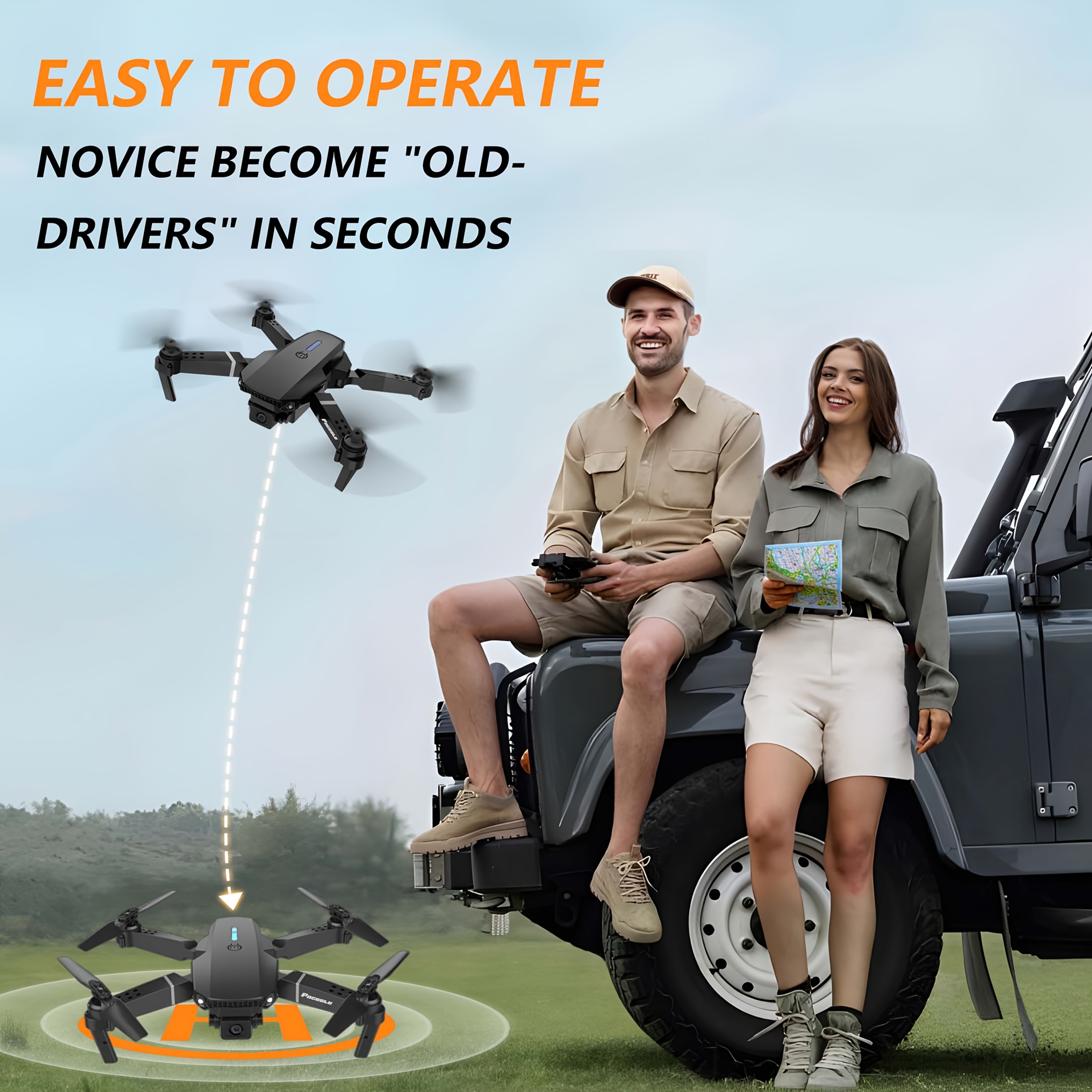  88 remote control with 480p resolution camera for indoor and outdoor shooting video recording positioning double folding hold toy 360 degree rotation mode flip multiple flight for beginners and advanced players affordable christmas gift details 7