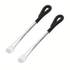 2pcs 10 non pry tool black anti static spudger with ergonomic handles for electronics repair precision work delicate durable plastic non damaging tool