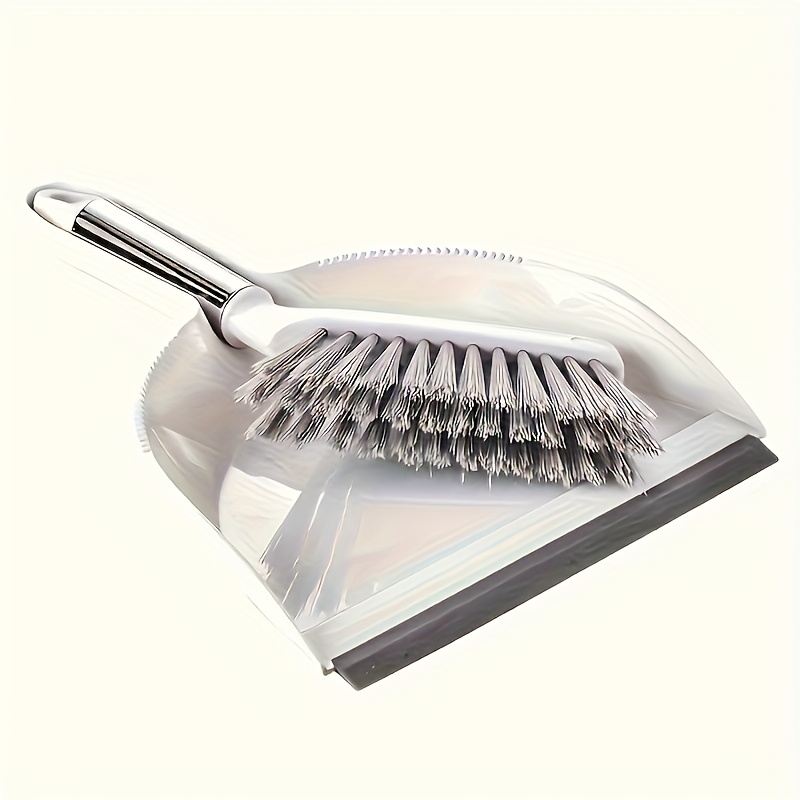 TEMU Mini Broom And Duster Set, Household Small Broom And Duster Set, Plastic Scoop Brush, Camping Broom, Cleaning Small Broom, Combination Creative