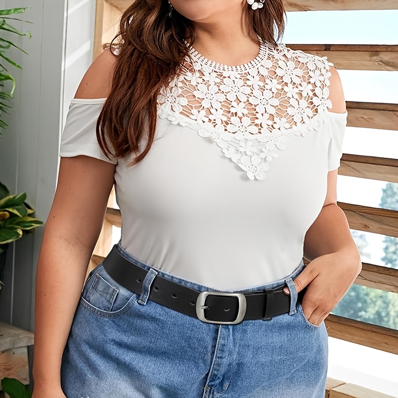 Image of 1pc Plus Size Women's Belt With Jeans Loop, Simple Versatile Casual Silvery , Suitable For Daily Casual Wear, College, Work , Autumn, Sizes L To 3xl, Ideal Gift
