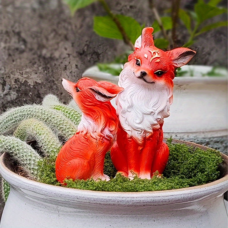 FOX　木目込みまり　4センチ/3.5センチ/3センチ玉セット20個等 resin fox figurines nine tailed fox succulent - Temu