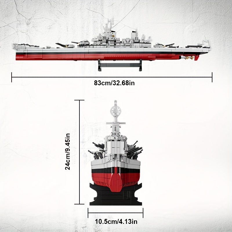 Image of No Original Box 2228-pcs Bricks Assembly Building Block Model For Christmas Halloween Gift, Fc4203 Naval Vessel Block Toys For Home Decoration.