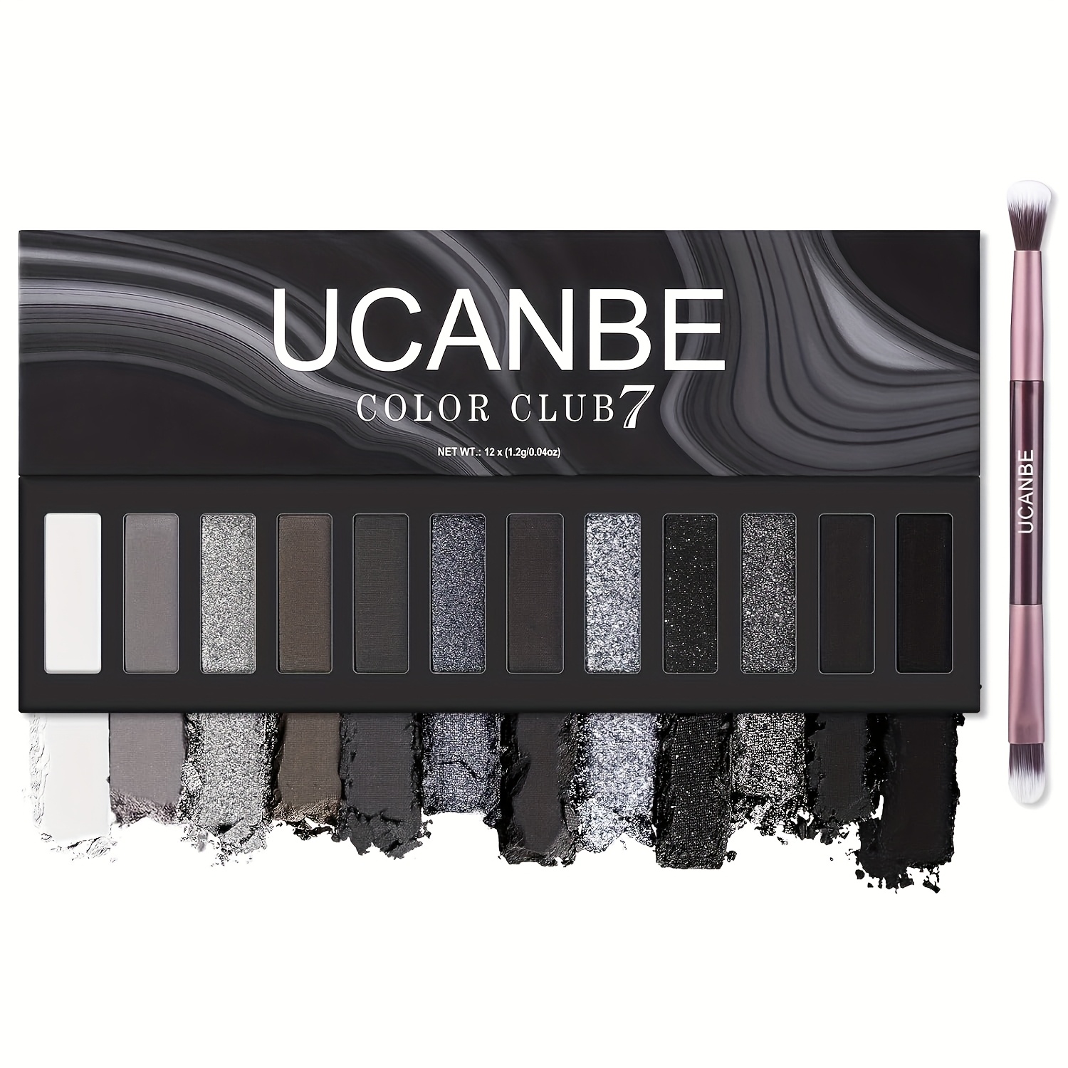 12-Color Smokey Eyeshadow Palette