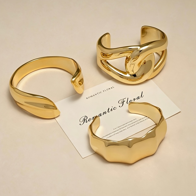 TEMU 3pcs Set Of Stylish And Elegant Bracelets, Suitable For Daily Wear, Banquets/parties, Travel, Vacations, Beach Sunbathing, Festivals, And Other