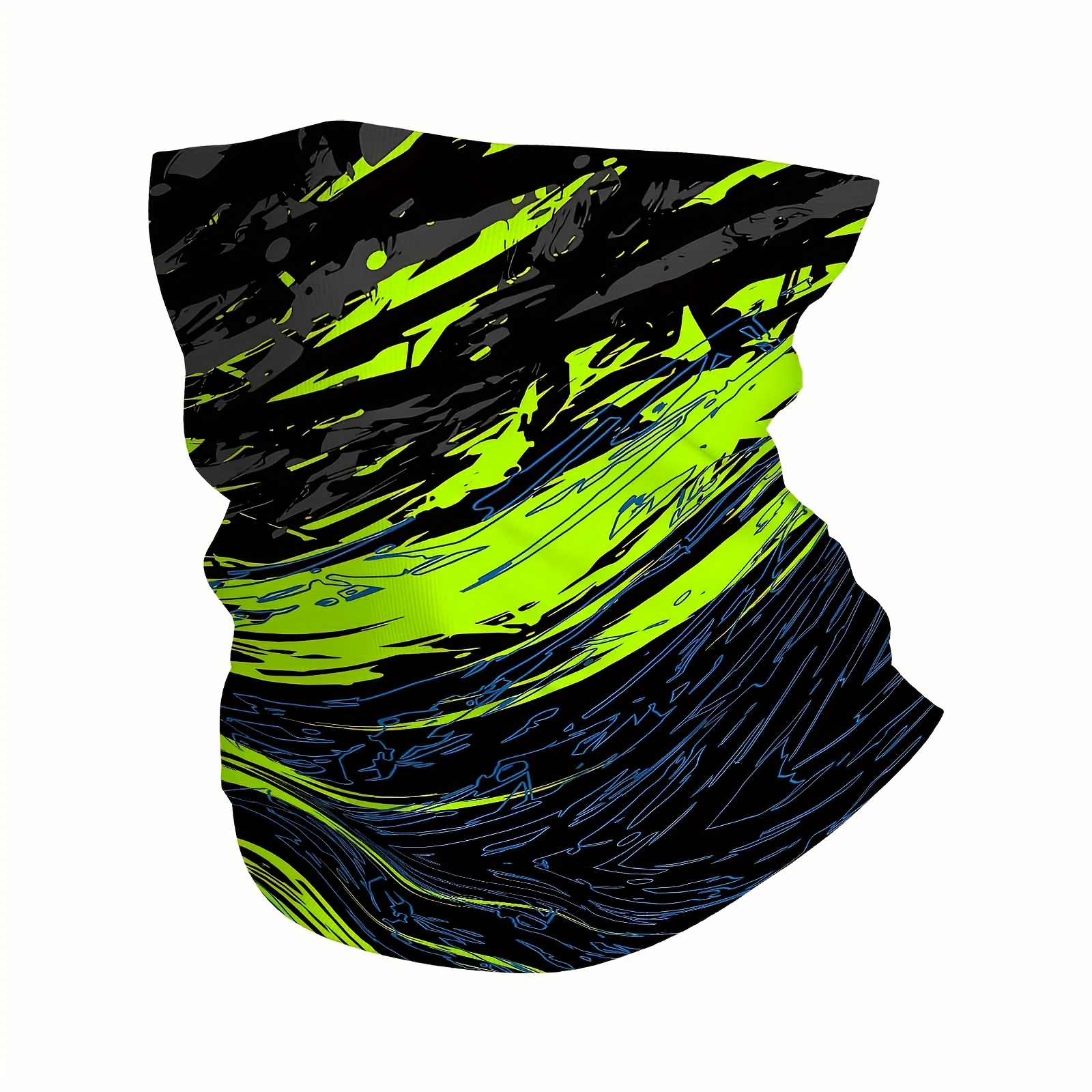 Image of Graffiti, Yellow, Multi Functional Print Scarf Men Women Unsix Mask Neck Mask Holiday Events Gifts For Suitable Outdoor And Headscarves Family Gatherings