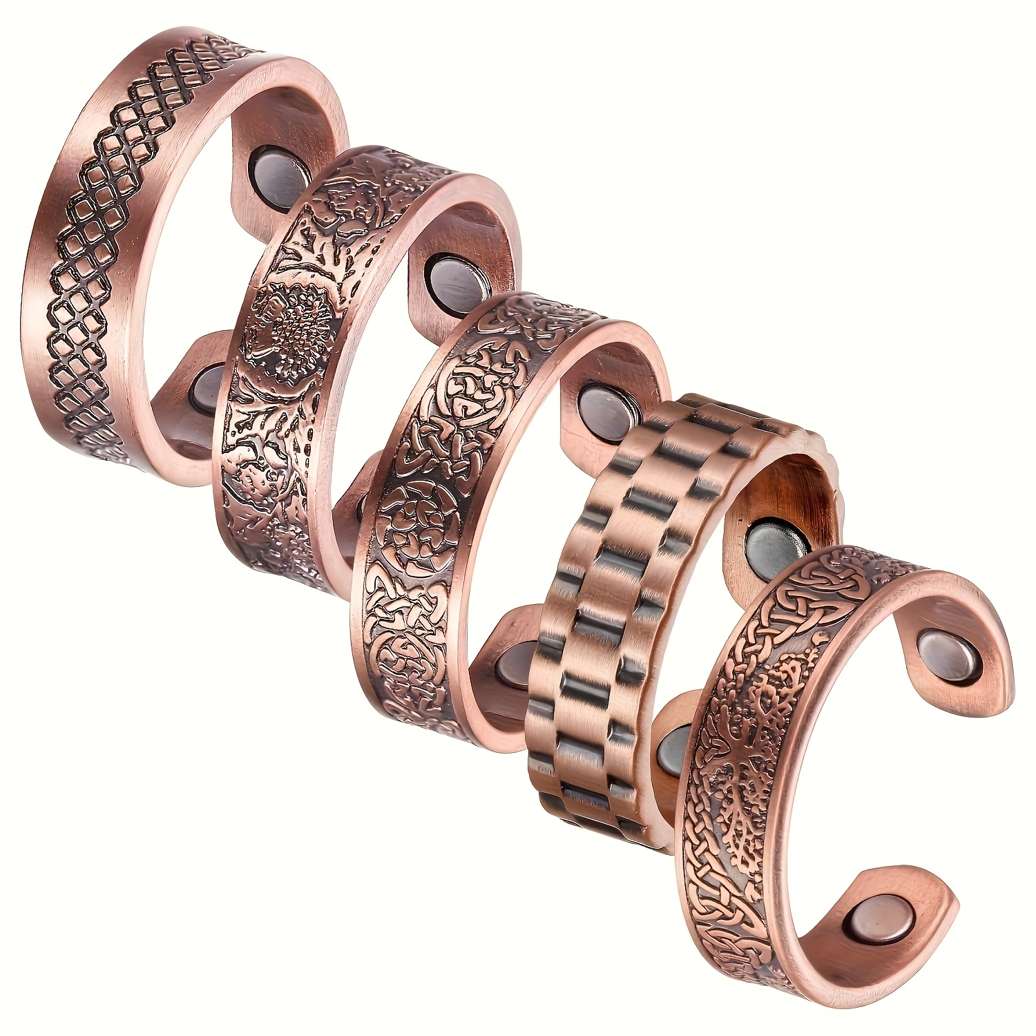 TEMU Vintage Pattern Set, 5pcs Set, European And Jewelry