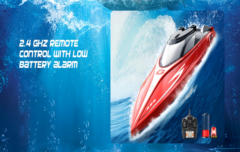  collectible model speed rc boat 2 4ghz 20 mph racing boat replica for display play alarm recovery collectors boys and girls details 2