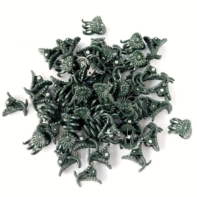 TEMU 100 Clips de fixation pour plantes d'orchidées et de , pinces de support en PP durables, parfaites pour intérieurs et extérieurs, accessoires de