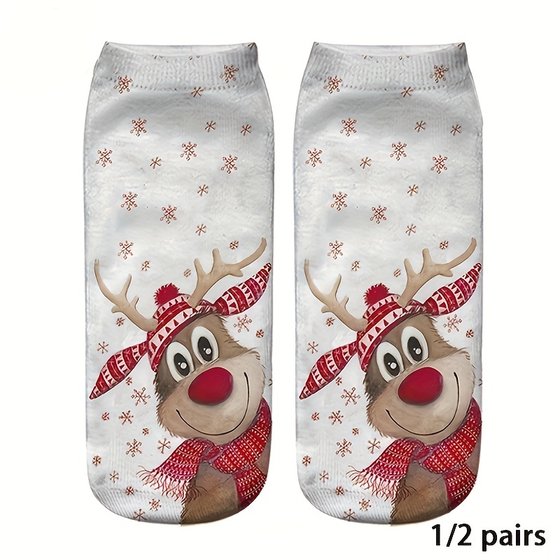 

Christmas Elk Pattern , & , 's Stockings & Hosiery