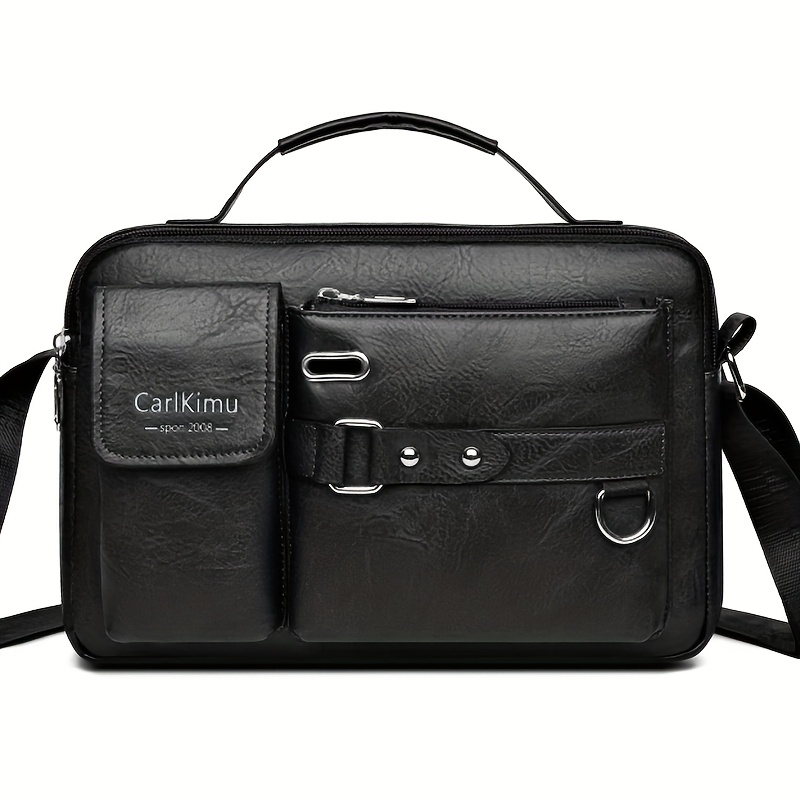 mala de neg   casual unissexo bolsa de ombro   vel com v rios compartimentos   de correr e   resistentes para homens e mulheres uso profissional e di rio bolsa vers til design moderno artesanato de qualidade c1185   retro   0