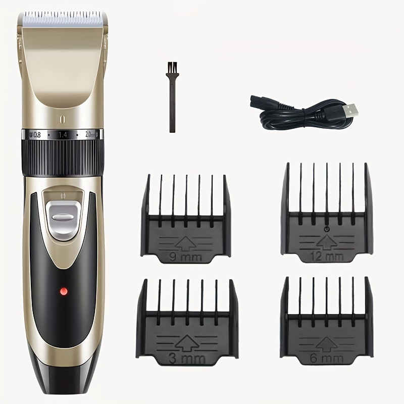 

Dog Clippers Cordless Low Noise Rechargeable Electric Dog Grooming Clipper Kit Adjustable Clipper Comb & Detachable Blades Dog Trimmer Suitable For Dogs Cats Pets