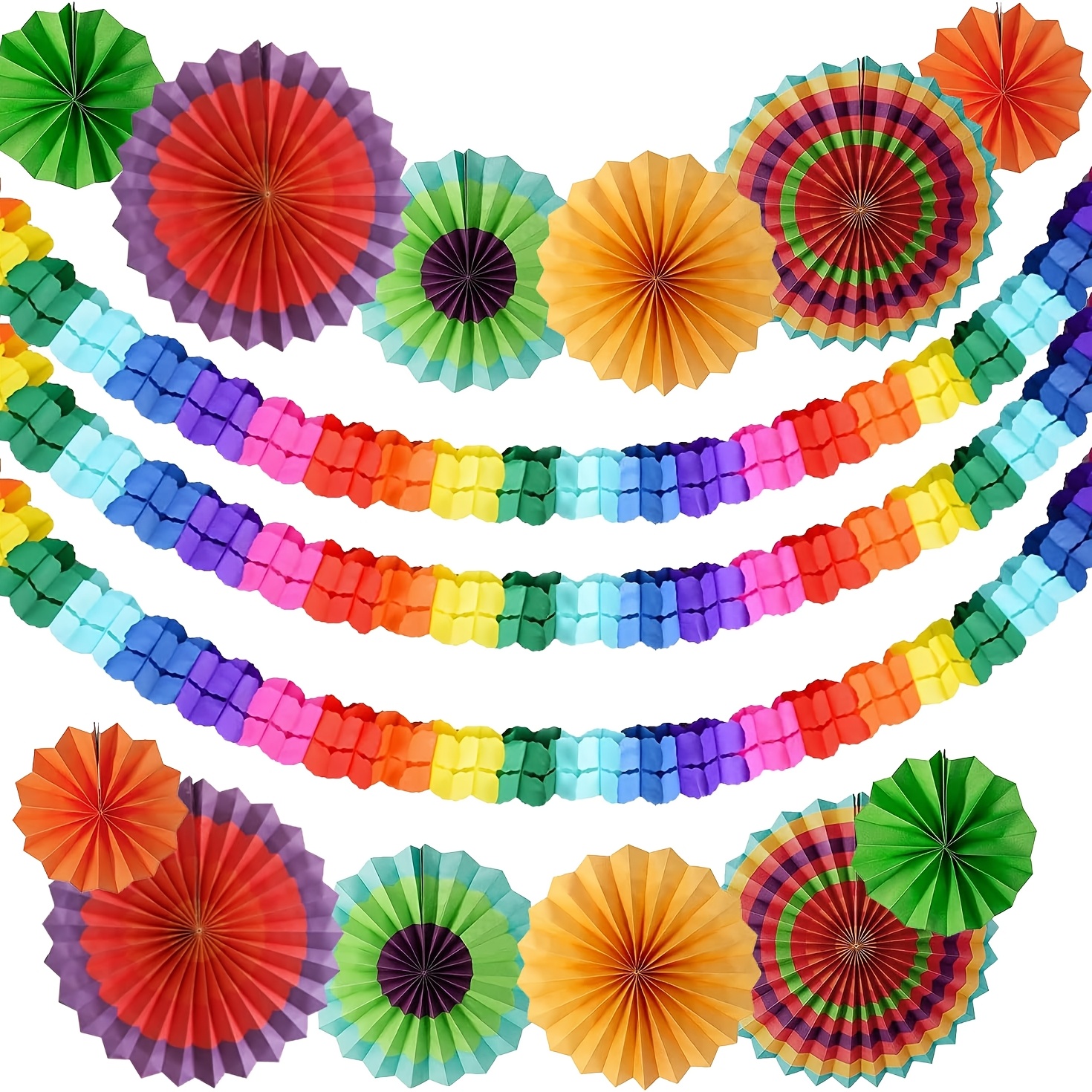 Image of 15pcs Carnival Decorations Carnival Decorations Carnival Garlands Birthday Garlands Carnival Decorations Party Carnival Garlands For Carnival Birthday Parties Weddings Christmas