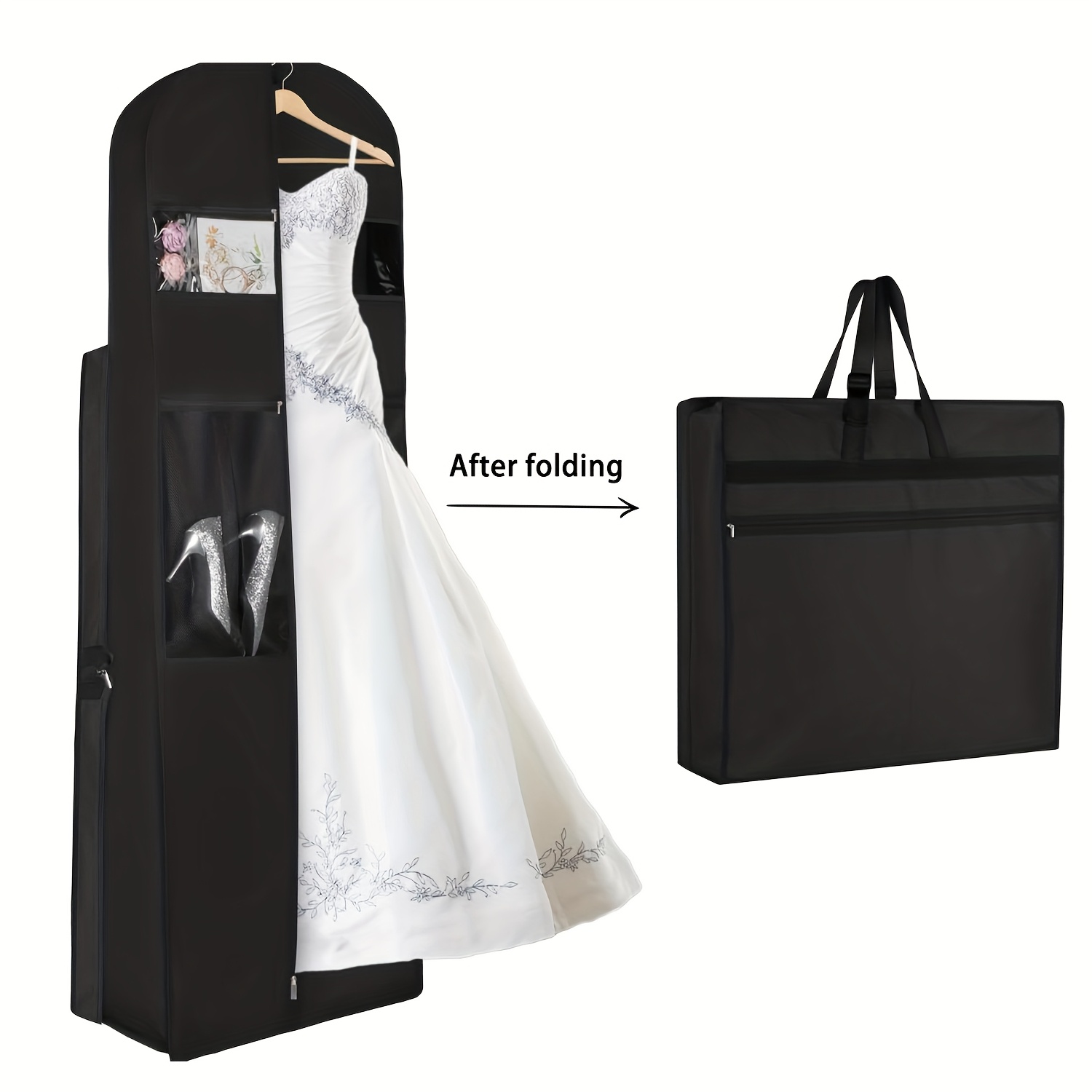 portable wedding dress garment bag gowns bridal garment bag - Temu