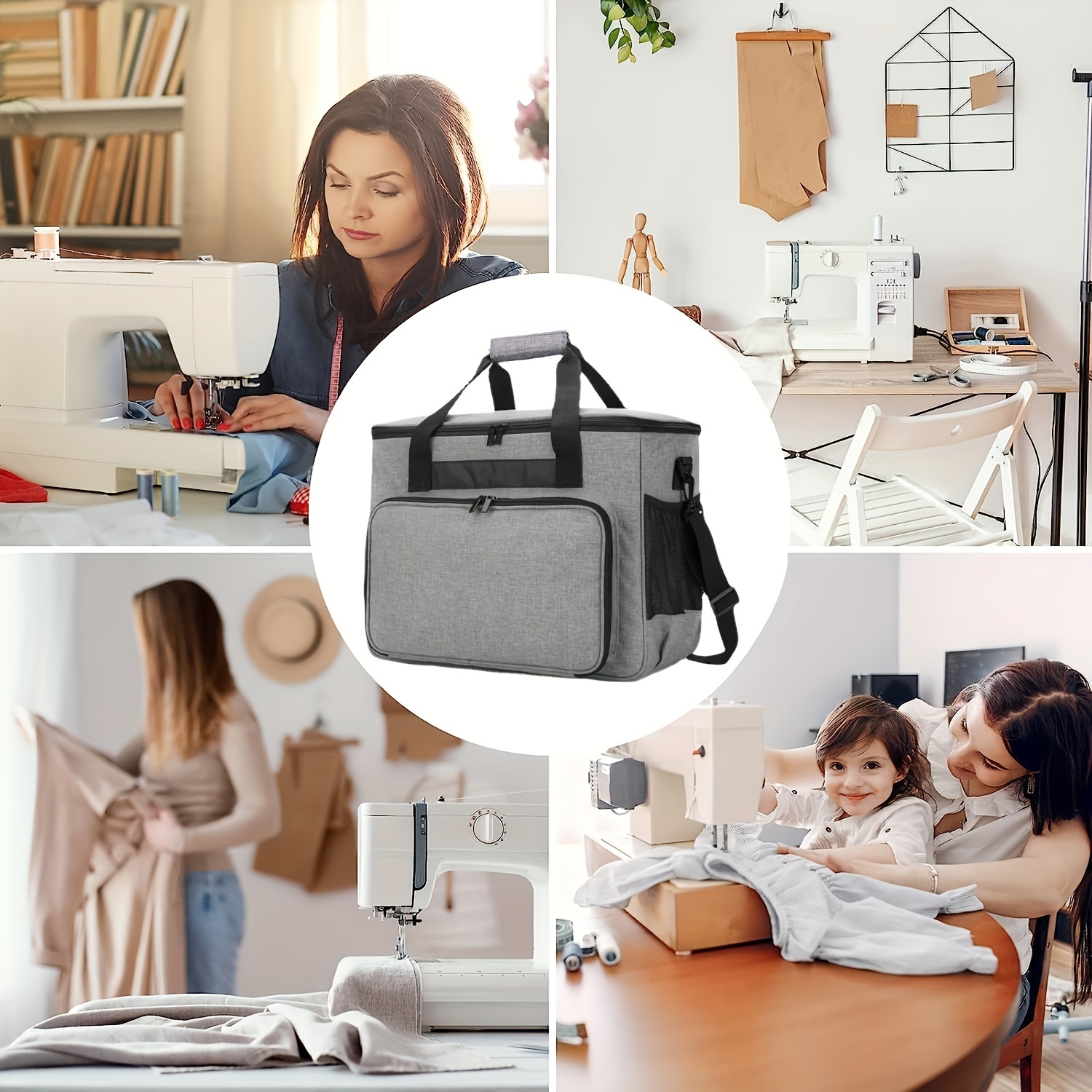 sac rangement rembourré en tissu machine à Temu Belgium