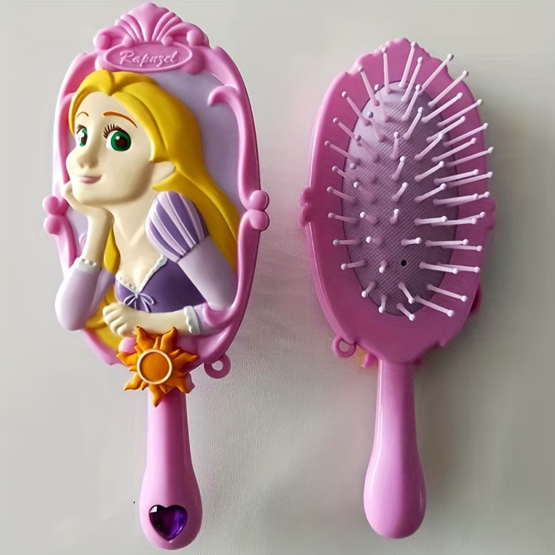 TEMU 1 Princess Women's Hair Brush, Student Hair Care Air Cushion Comb, Plastic Comb, Hair Brushes, Hair Brushes For Women