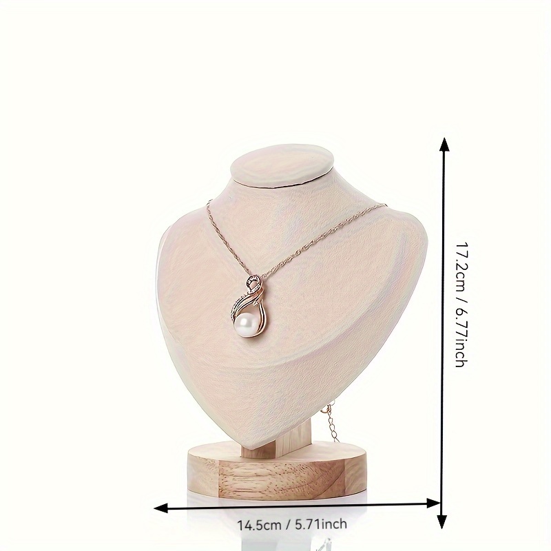 TEMU Heart-shaped Wooden Jewelry Stand - Necklaces, Watches & Accessories Display